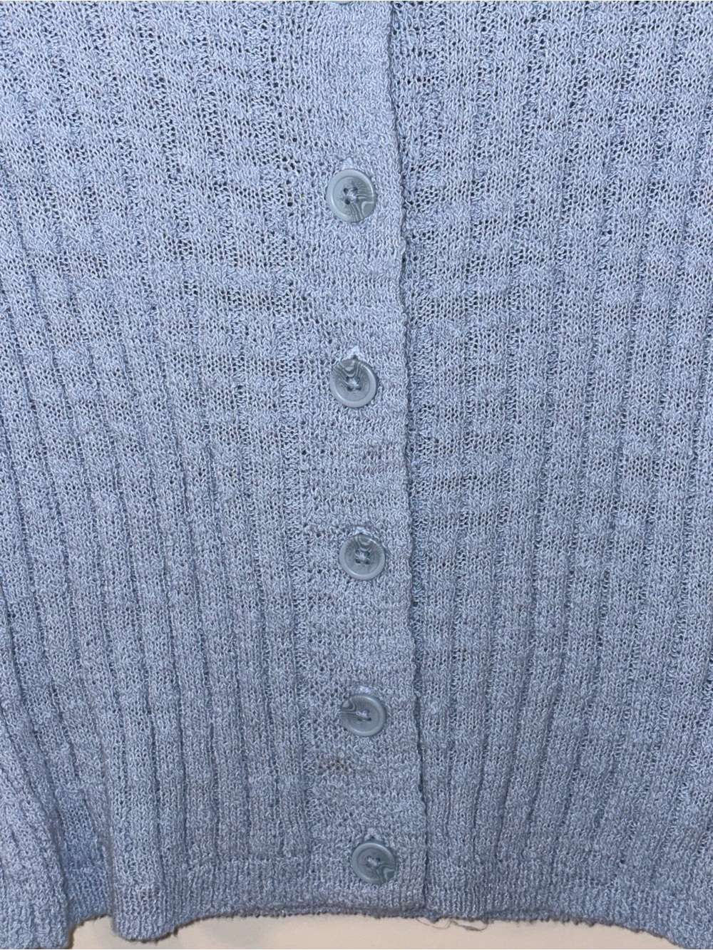 Universal Thread Light Blue Ribbed Button-Front Cardigan - Picture 2 of 12